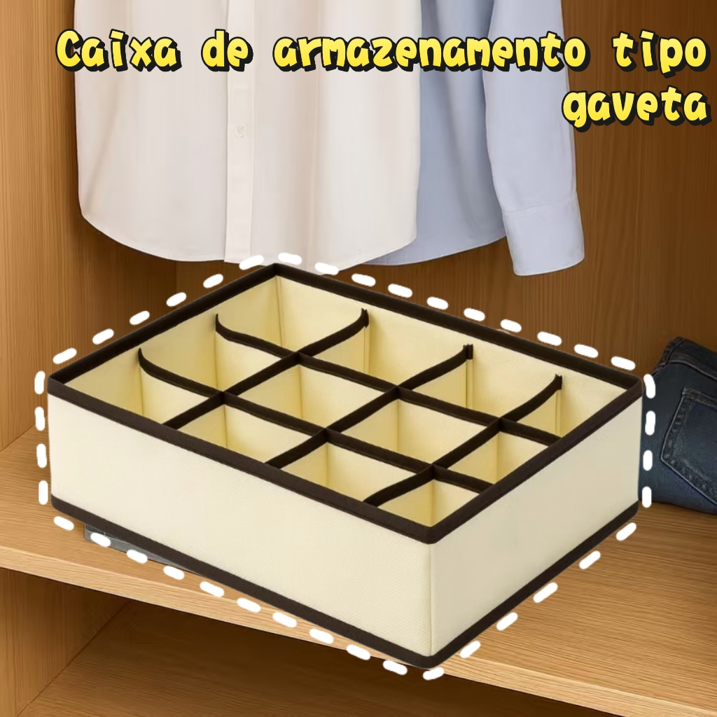 Caixa de armazenamento estilo gaveta para roupas, roupas íntimas ...