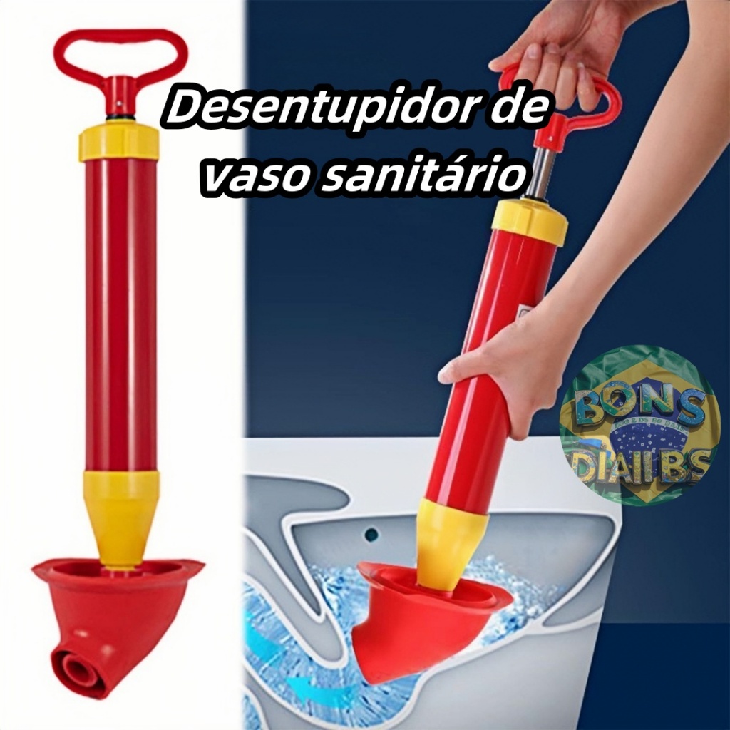 Desentupidor de Vaso Pia Sanitários Alta Pressão Com Borracha 150mm ...