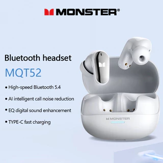 Monster MQT52 Fone De Ouvido Intra-Auricular Sem Fio Com Som Hi-Fi e Latência Ultra Baixa para Jogos