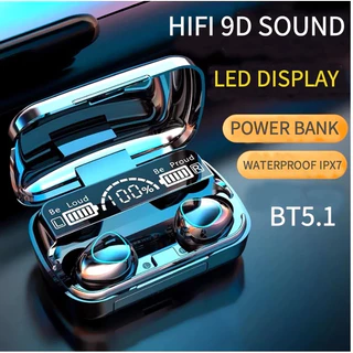 Fone Bluetooth 5.3 M10 - TWS Stereo + Power Bank - Sem Fio c/ Carregador - Bateria Longa em Oferta na Shopee
