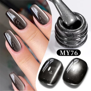 BORN PRETTY 10ml Vidro Preto Gato Gel Magnético Para Unhas Ultra Brilho Soak Off UV Verniz Arte Em em Oferta na Shopee