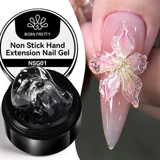 BORN PRETTY 15ml Transparente Antiaderente Extensão De Mão Gel Unha Polonês Para Modelagem 3D Nail Art Sólido Milky Jell em Oferta na Shopee