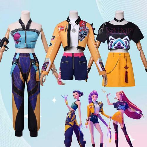 KPop Demon Hunters Cosplay Trajes Rumi Mira Zoey Cos Traje Conjunto ...