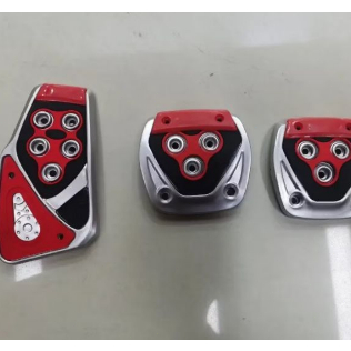 Kit 3 Peças Pedaleiras Esportivas Automotiva Carros Tuning Acessórios Universal