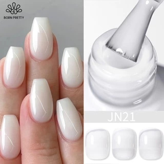 BORN PRETTY Milky White Jelly Nude Gel Unha Polonês 10ml Branco Translúcido Soak Off Vernis Semi Permanente Precisa De C em Oferta na Shopee