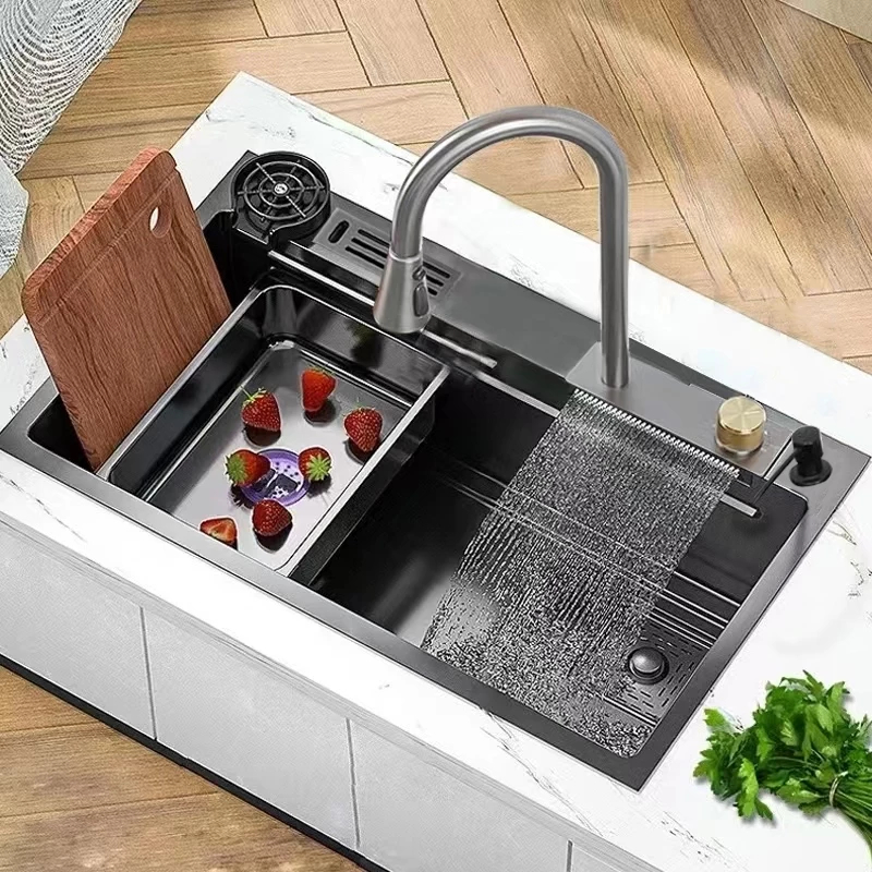 Kit Cuba Cozinha Gourmet Luxo Aço Inox Cuba De Pia De Cozinha Com ...