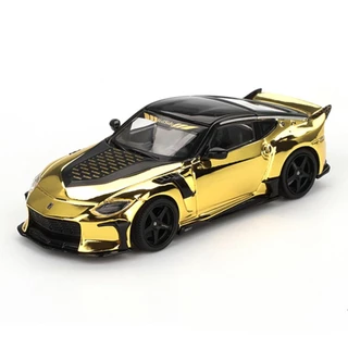Mini GT MGT00985 985 1/64 Nissan Z VeilSide FFZ400 Ouro Cromado RHD Carro Modelo Em Escala Diecast