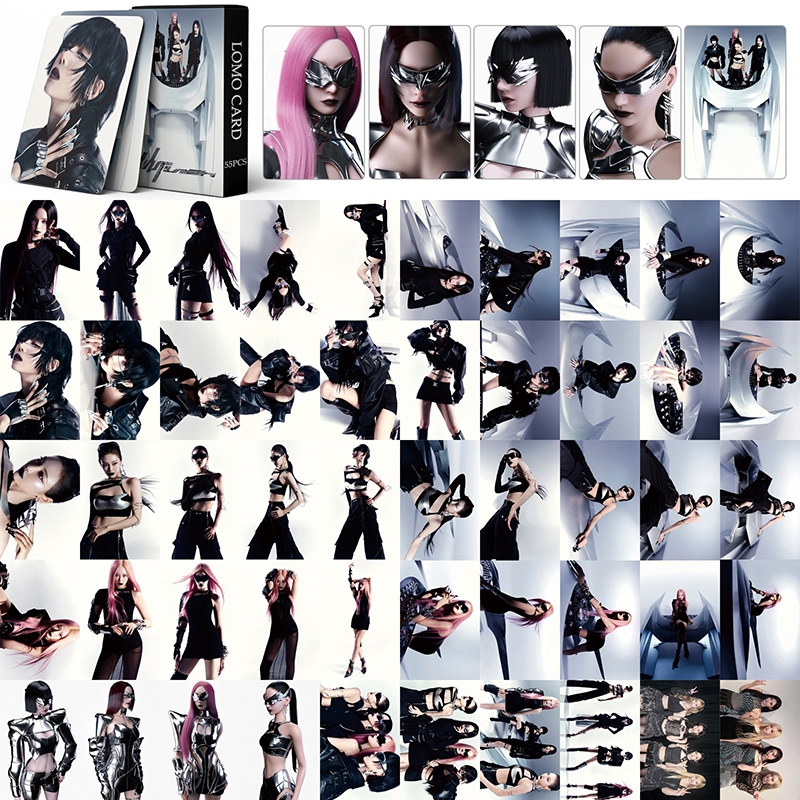 55pcs/box aespa photocards Rich Man Dirty Work Álbum Karina Winter