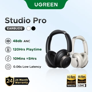 Fones De Ouvido Sem Fio UGREEN Studio Pro 48dB ANC Sobre Bluetooth | Cancelamento Ativo De Ruído Alta Resolução LDAC 120