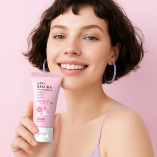 LAIKOU Japão Sakura Tone Up Cream 50g Iluminador , Nutritivo E Leve em Oferta na Shopee