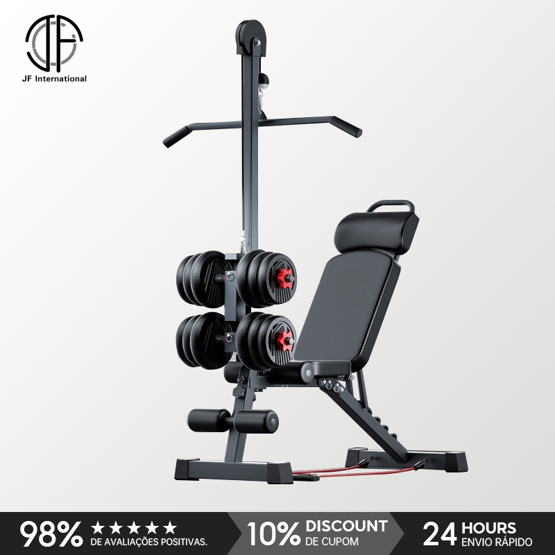 Treine Tudo Em Casa Com Alta Aderência-Banco Multifuncional 12 1 , Suporta Até 500kg