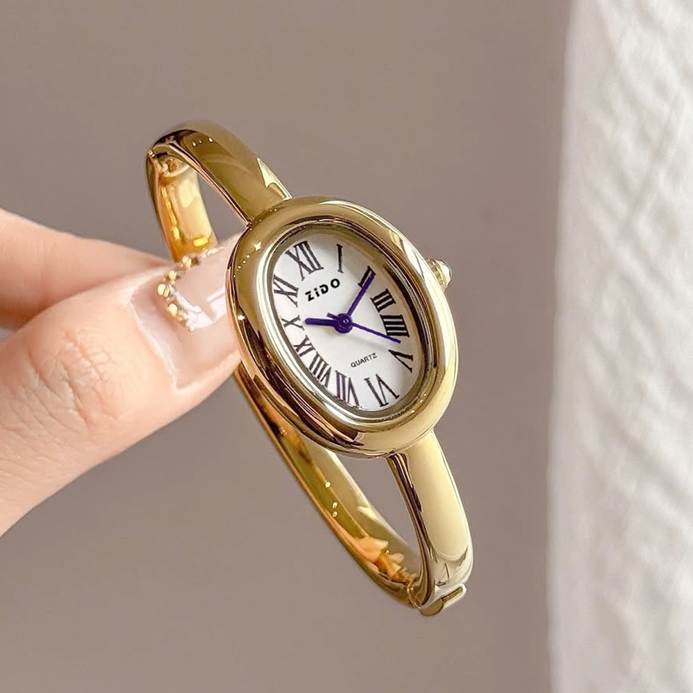 Pequeno Relógio De Pulseira Feminina De Luxo Vintage , Moda Elegante À Prova D'água Relógios De Quartzo De Aço Inoxidáve em Oferta na Shopee