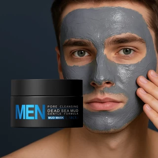 LAIKOU Men Dead Sea Mud Mask 100g Limpeza Profunda De Poros E Controle De Óleo Fórmula Suave em Oferta na Shopee