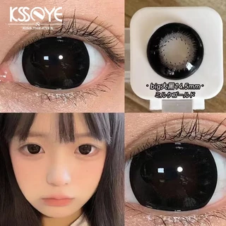 KSSEYE 1 Par(2 Peças) lente de contato com grau Grandes olhos negros 14.5MM anual