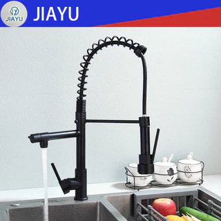 Torneira De Cozinha Gourmet Alça Única Com Extensor De Spray Tubo De Água Flexível Superior Prateado Para Ajuste