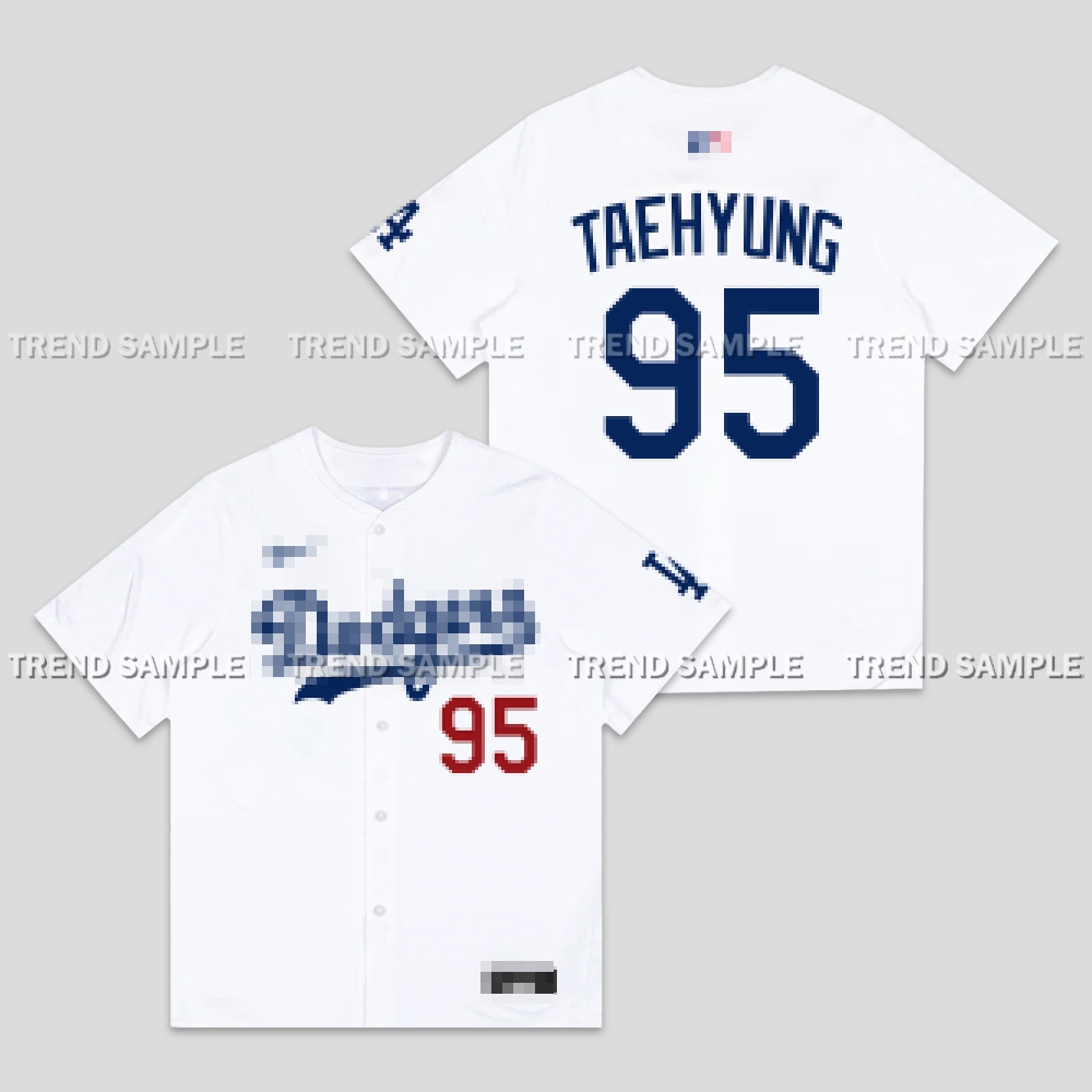 BTS V TAEHYUNG Merch Uniform jersey Camisa Unissex Vintage