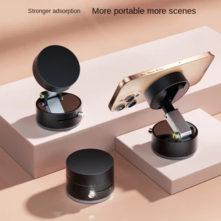 360°Suporte dobrável para celular, adsorção a vácuo dupla face, suporte magnético para carro