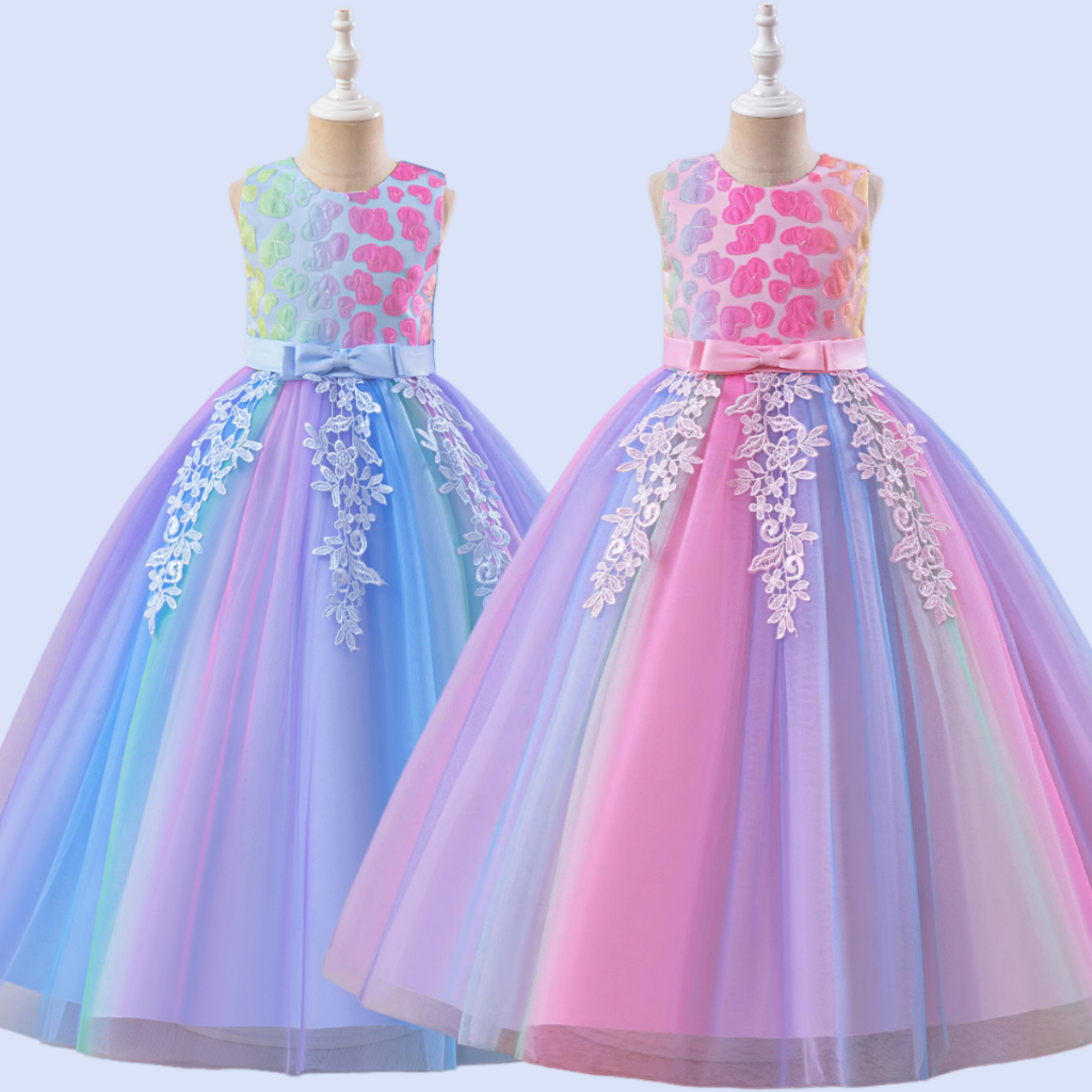 Atacado 3D Sweetheart Vestido De Gala infantil 3-12 Anos Vestido De ...