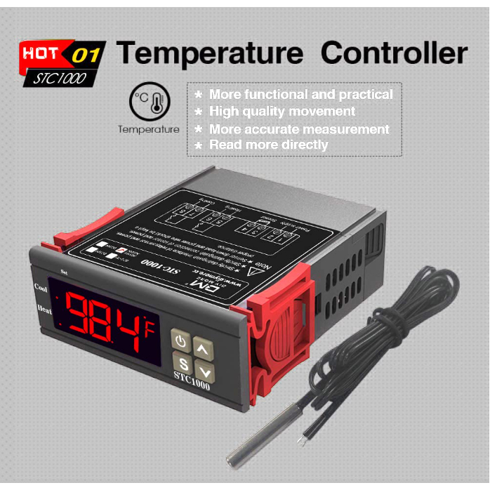 Novo Termostato Controlador De Temperatura Digital 110V/220V STC-1000