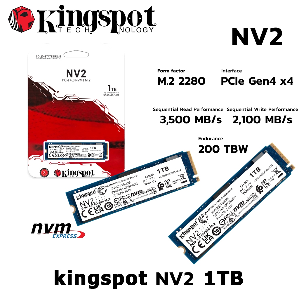 [Oferta Por Tempo Limitado] Kingspot SSD M . 2 NVMe PCIE GEN3/GEN4 De Alta Velocidade 500G/1TB/2TB