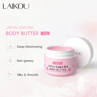 LAIKOU Sakura Body Butter 30g-Hidratação Intensa , Anti-Seca E Perfume Floral Delicado Para Todos Os Tipos De Pele em Oferta na Shopee