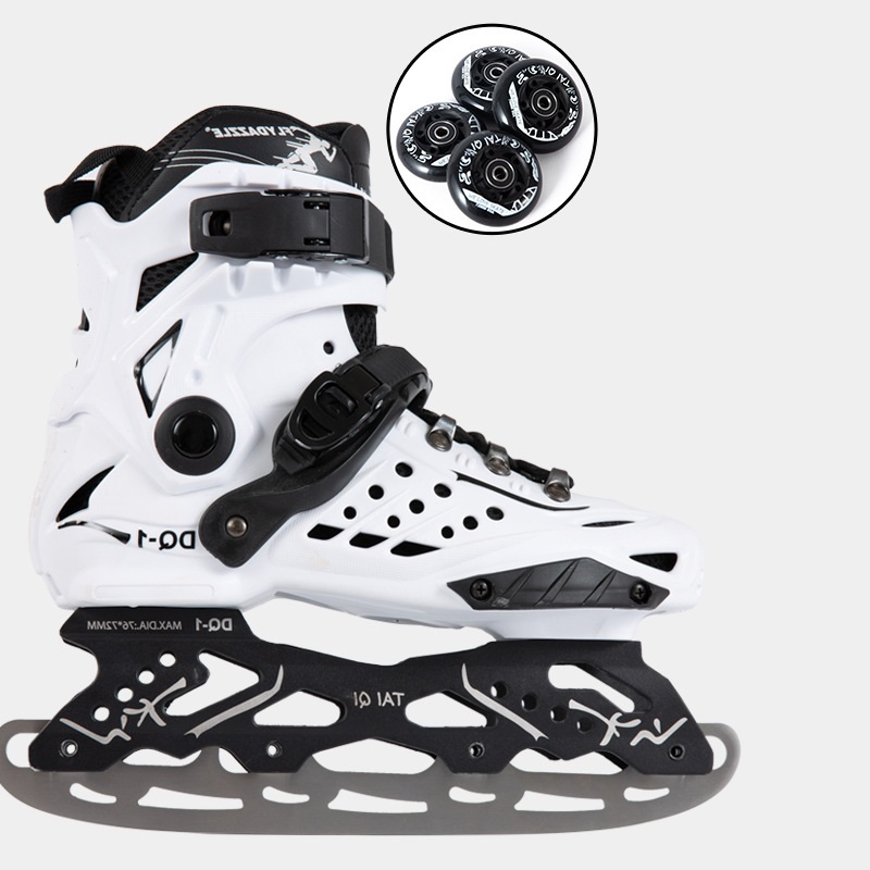 2 Em 1 Profissional Figura De Alta Velocidade Patins De Gelo Adulto ...