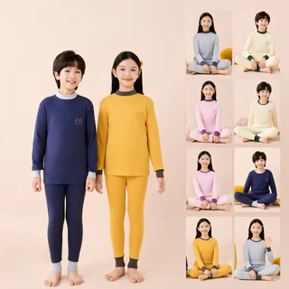 Conjunto De Pijamas Infantis De Manga Comprida Para Adolescentes 100-180 Cm De Algodão Meninos E Meninas Outono Inverno em Oferta na Shopee