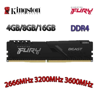 Kingston Fury Beast DDR4 RAM 4 Gb 8 16 DDR4 2666/3200/3600 Mhz Memória Para PC
