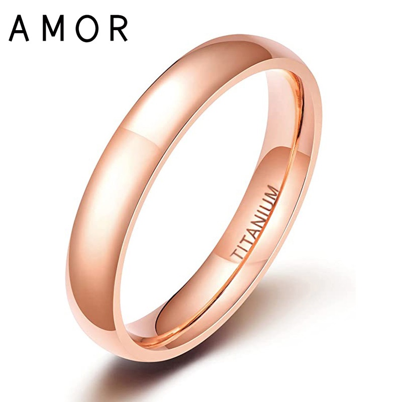 Anello in acciaio oro spazzolato da donna e da uomo: per simboleggiare il vostro amore