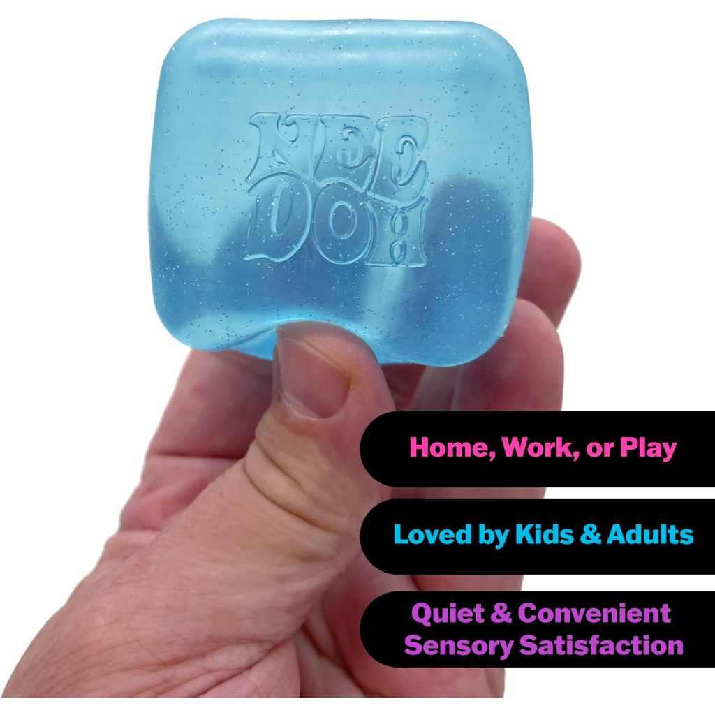 NeeDoh Nice Cube-Brinquedo De Apertar Sensorial Com Squish Super