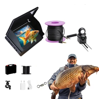 Câmera De Pesca Subaquática Monitor IPS De 4.3 Polegadas Localizador De Peixes De Vídeo Portátil 220 ° Fish Cam Visão No