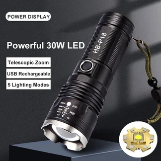 Lanterna Laser Branco Alta Potência 4500mAh Zoom Telescópico 3km Ultra-Longo Alcance