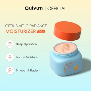 QUIYUM Citrus VIT-C Radiance Hidratante 50g : Bloqueio De Hidratação Iluminador E 4D Em Umidade em Oferta na Shopee