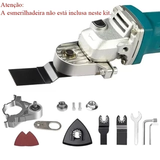 Kit Adaptador M14 para Esmerilhadeira com Componentes para Cortes e Acabamentos Precisos