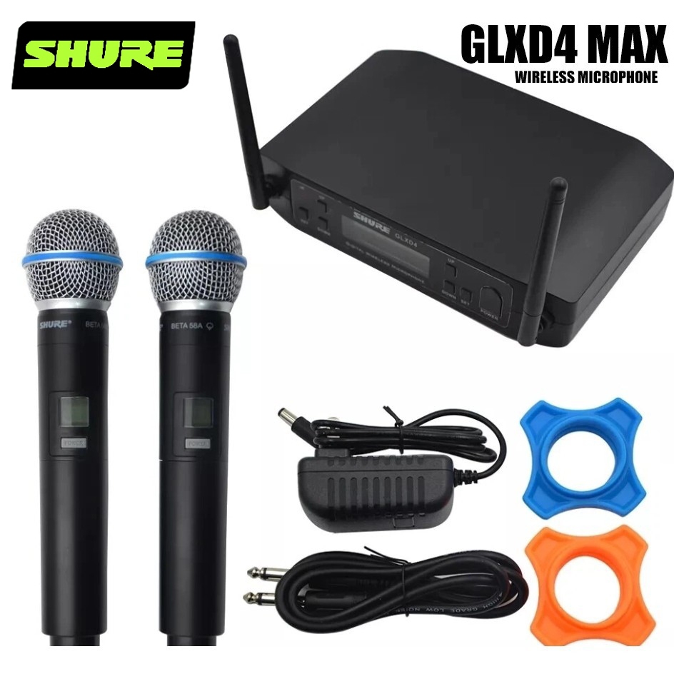 Microfone Sem Fio Profissional UHF original Shure GLXD4 , De
