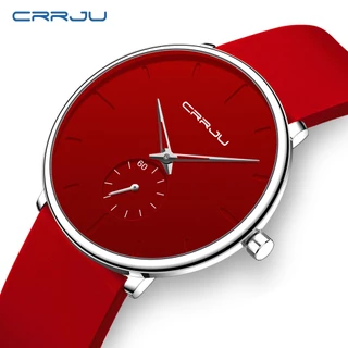 Original CRRJU Pulseira De Relógio Masculina Casal Estilo Unissex Marca De Moda Silicone Casual Esportes Clássico Minima