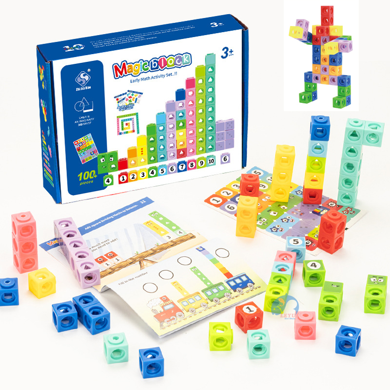 Numberblocks Didático Set Math Cube Early Learning Toys Puzzle Building ...