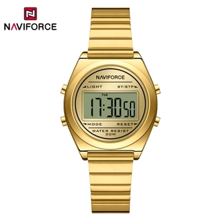 NAVIFORCE 5066 Business Casual Multifuncional Luminoso Relógio De Pulso Digital Feminino em Oferta na Shopee