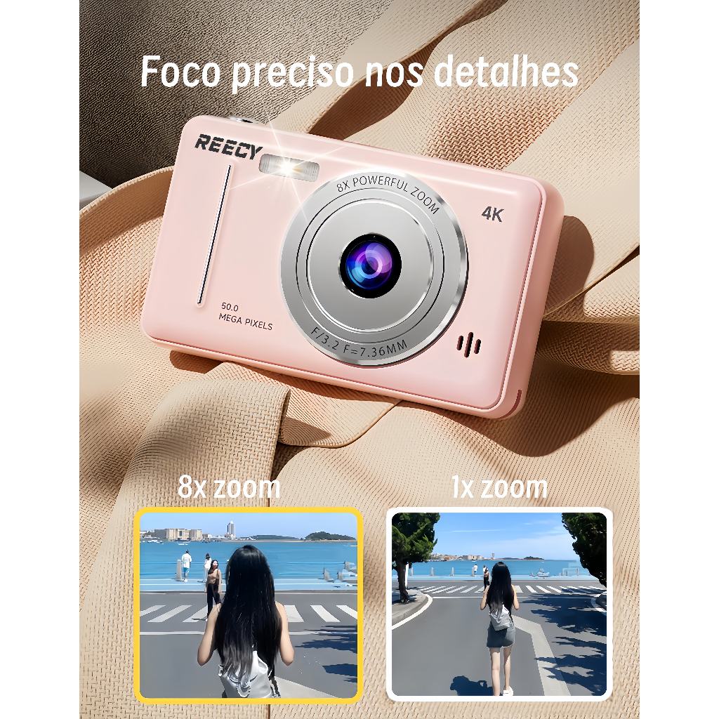 レアレトロ　Electric Eye ポケットカメラ　Senior 4000 REECY Câmera Digital 4K Portátil Retro De Nível De Entrada Dupla