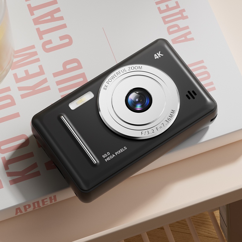 REECY Câmera Digital 4K Portátil Retro De Nível De Entrada Dupla