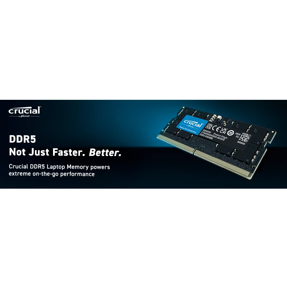 Crucial DDR5 SODIMM RAM 8GB 16GB 32GB Notebook 4800MHz 5200MHz