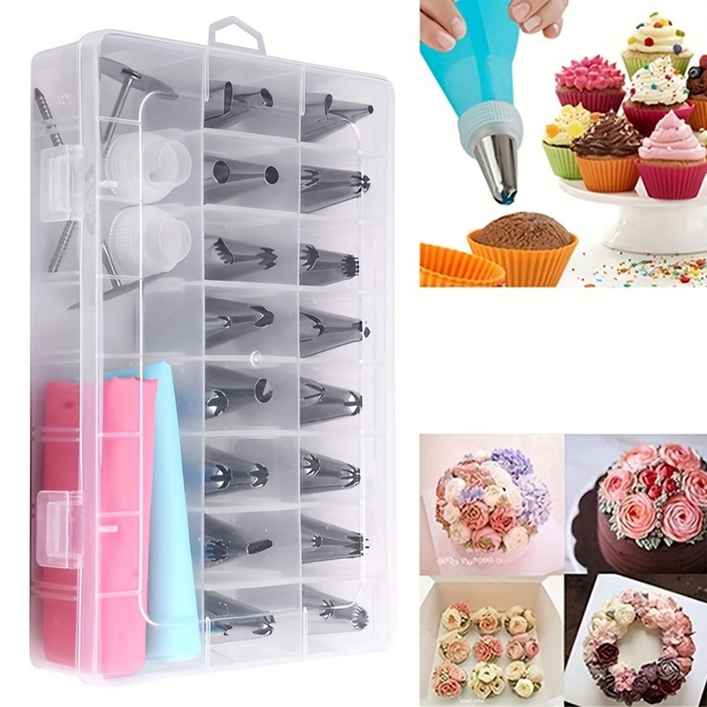38 pcs Decoração de Bico de Aço Inoxidável para Bolo