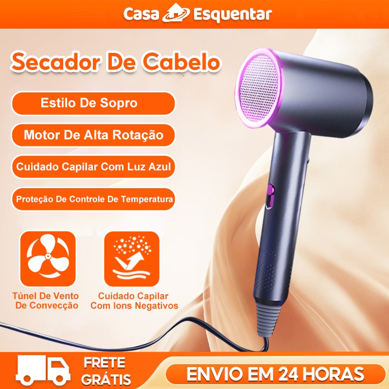 Secador De Cabelo Silencioso A1 110V/220V | Shopee Brasil