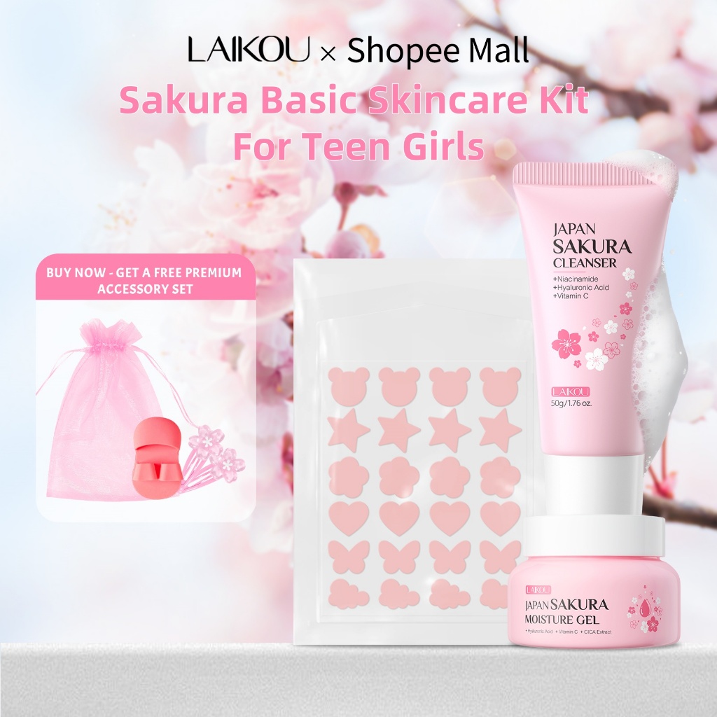 LAIKOU Japão Sakura Beatuty Kit Cuidados Com A Pele Infusão De