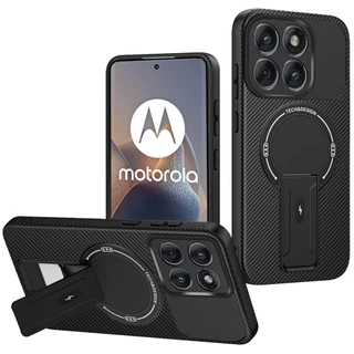 Capa Magnética Para Motorola Moto Edge 60 Fusion/50 Pro À Prova De Choque Com Suporte