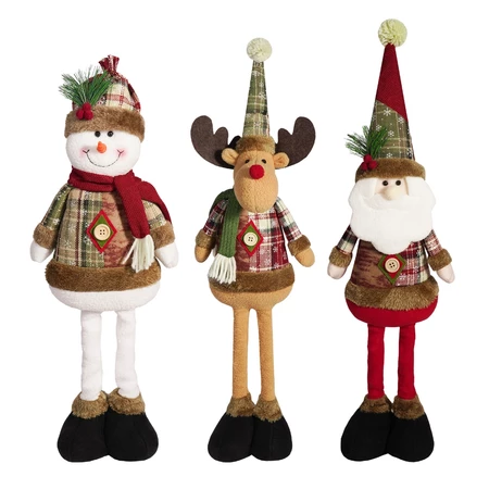 Bonecos grandes de natal / papai noel / boneco de neve / alce para decoração de casa / janela