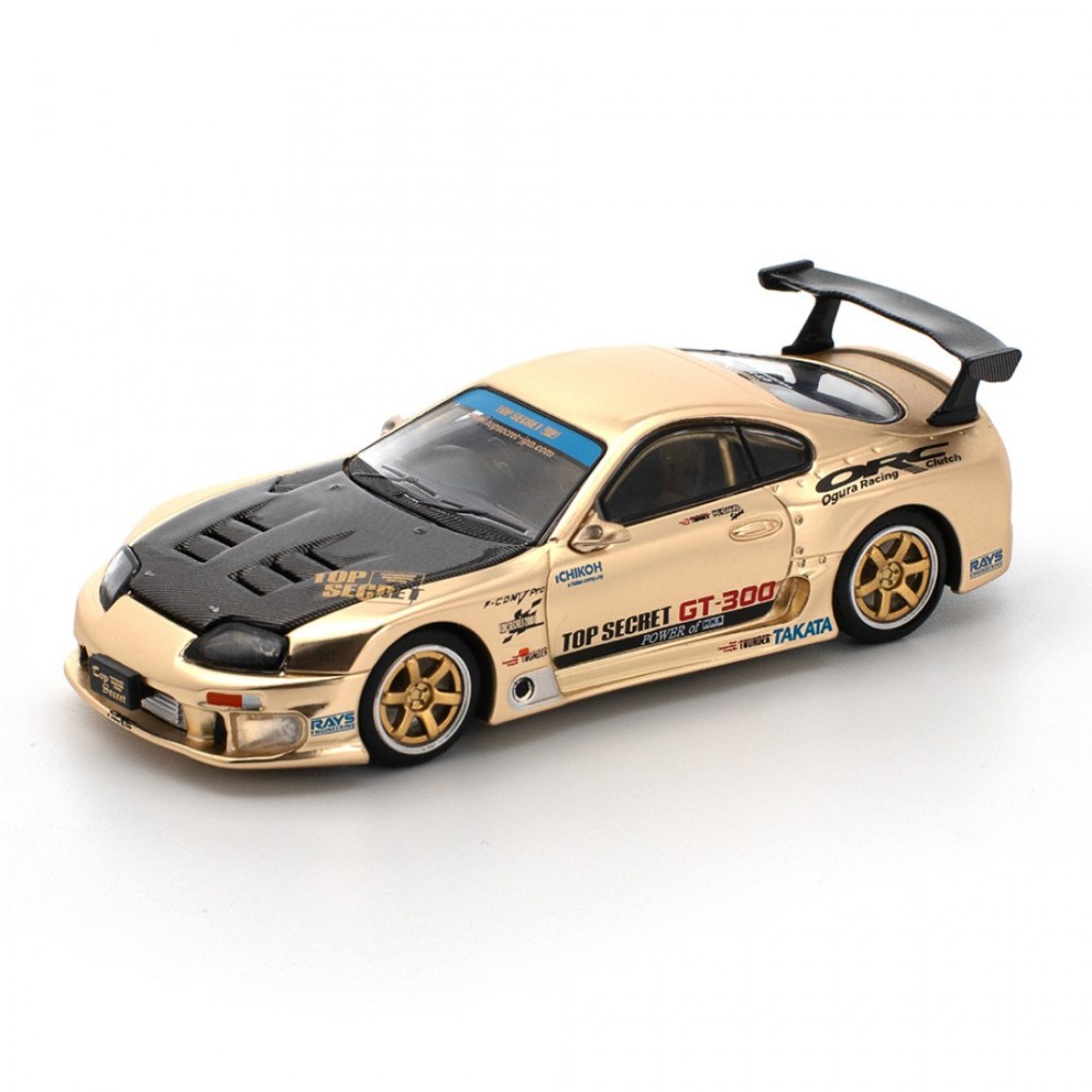 Poprace PR640277 1/64 TOP SECRET GT300 SUPRA CHROME GOLD Modelo De