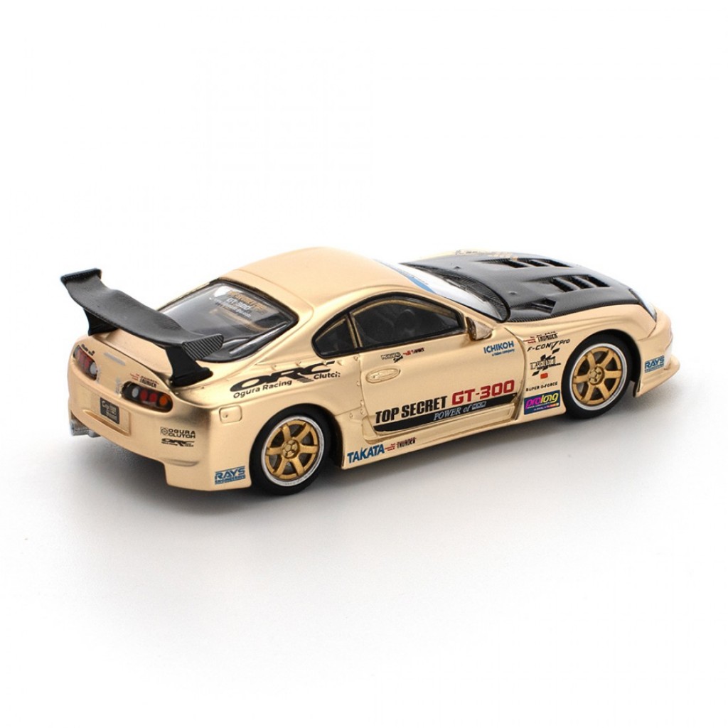 Poprace PR640277 1/64 TOP SECRET GT300 SUPRA CHROME GOLD Modelo De