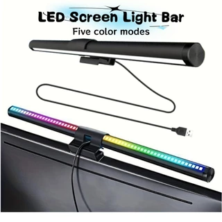 Barra De Led Monitor Luminária Usb Barra Led Cores Luz Monitor Notebook Ajustar
