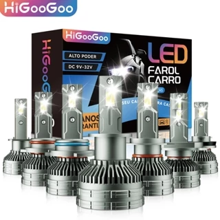 HiGooGoo Par G70 40000LM 200W LED Lâmpadas De Farol De Carro Alto Brilho Para H1 H3 H4 H7 H11 H27 9005 9006 6500K 9V-32V em Oferta na Shopee